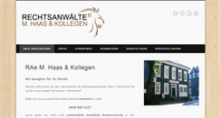 Desktop Screenshot of anwalt-haas.de